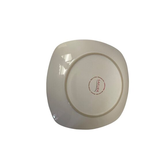 Sakura Classic Truffles Plate 8.5" Square Ceramic Confections Dish Dishwasher Sa - Picture 3 of 5